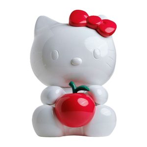 Hello Kitty Figurine with Apple - White & Red