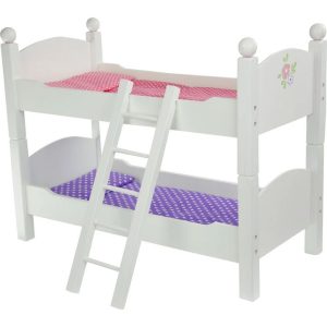 Little Princess 18" Doll Double Bunk Bed - Grey