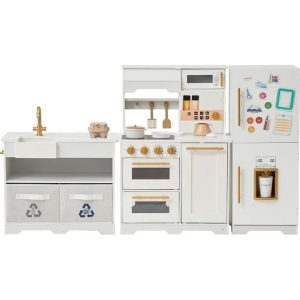Little Chef Atlanta Modular Play Kitchen - White/Gold