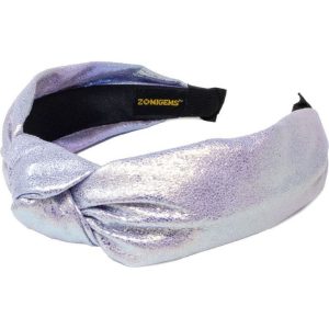 Shiny Knotted Headband - Purple